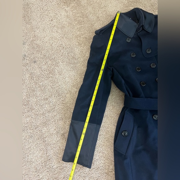 Burberry wool trench coat usa small medium - Picture 2 of 15